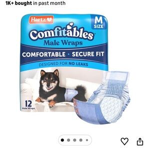 Hartz Comfitables Male Dog Wraps (Medium 15-30lbs)